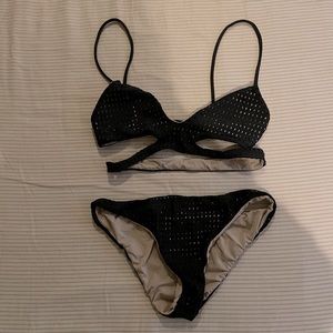 Acacia Black Mesh Bikini *Haku Top*